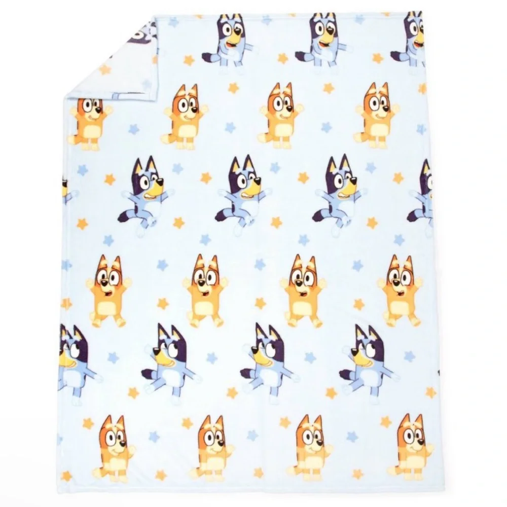 BLUEY Plush Throw super soft 46“x60“ NEW